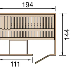 Weka Elementsauna „Halmstad 1“ GT