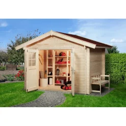 Gartenhaus Premium 45 mm 380 x 330 x 262 cm*Weka Hot