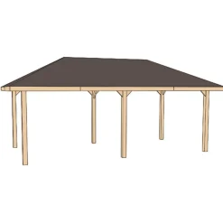 Gartenoase 651 D 310 x 608 x 306 cm Bitumendachbelag^Weka Best