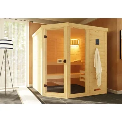 Massivholz-Elementsaunaauna „Laukkala 3“, 38 mm, GTF^Weka Discount