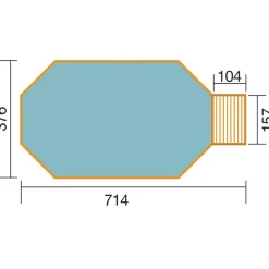 Massivholzpool 594 Alles-dabei-Set*Weka New