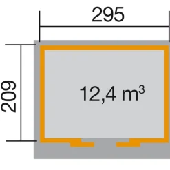 Weka Schiebetürhaus 225 Größe 1 schwedenrot