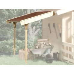 Schleppdach für Gartenhaus Haustiefe 300 cm natur*Weka Hot