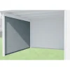 Weka Seitenwand für Gartenhaus 126/172 235 cm grau
