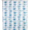 Wenko Anti-Schimmel Duschvorhang Aquamarin Textil Polyester 180 x 200 cm waschbar