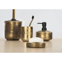 Bad-Accessoire Set Rivara 3-teilig Bad-Zubehör handbemalt*Wenko Online