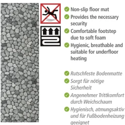 Badematte Sassi 65 x 200 cm Weichschaummatte*Wenko Clearance