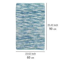 Badteppich Urdu Aqua 60 x 90 cm Mit Melagne-Effekt^Wenko Discount
