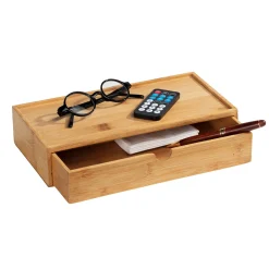 Wenko Bambus Box Terra mit Schublade 2er Set