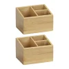 Wenko Bambus Organizer Terra 3 Fächer 2er Set