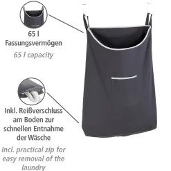 Über-Tür Wäschesammler Canguro Grau 65 l^Wenko Outlet