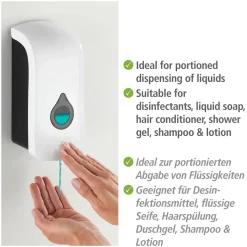 Desinfektionsmittel-Spender Ranera L Weiß Seifenspender und Desinfektionsspender Füllmenge 740 ml^Wenko Outlet