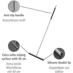 Edelstahl Boden-und Fensterwischer Rosole Wasserschieber^Wenko Sale