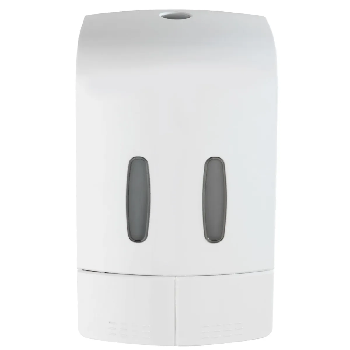 2-Kammer Desinfektionsmittel- und Seifenspender Tartas Weiß Seifen-Dosierer und Desinfektionsspender Füllmenge je Kammer 480 ml^Wenko Discount