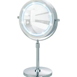 Wenko LED Kosmetikspiegel Lumi Standspiegel 5-fach Vergrößerung
