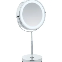 Wenko LED Kosmetikspiegel Lumi Standspiegel 5-fach Vergrößerung