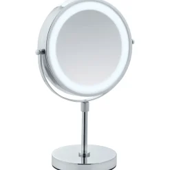 Wenko LED Kosmetikspiegel Lumi Standspiegel 5-fach Vergrößerung