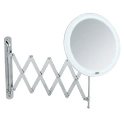 LED Teleskop-Wandspiegel Barona Kosmetikspiegel Leuchtspiegel^Wenko Outlet