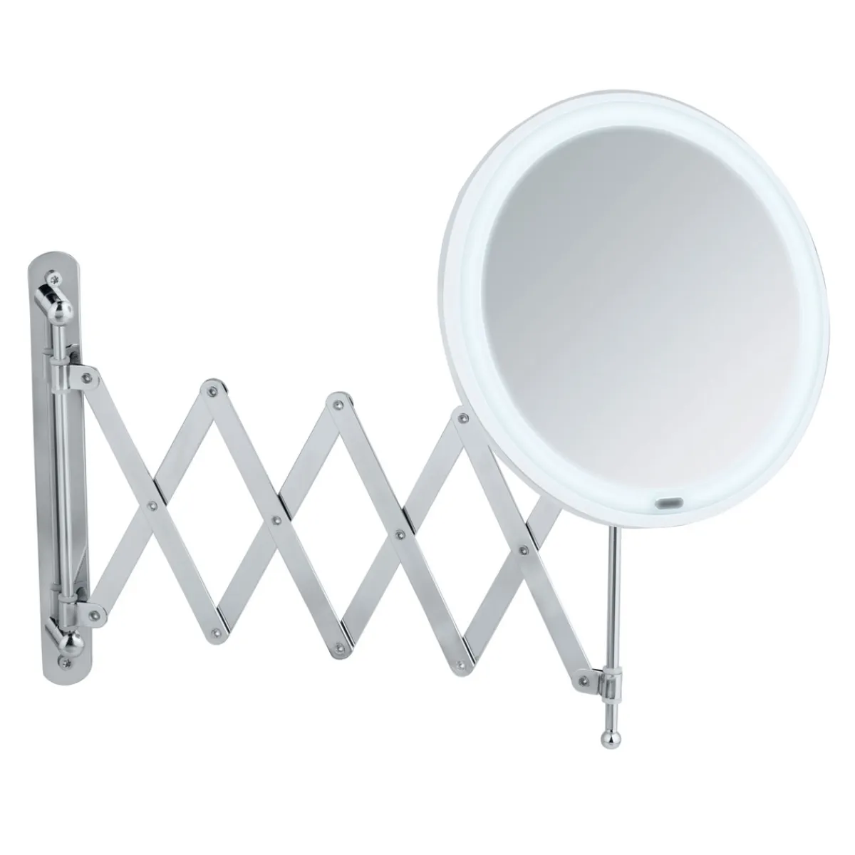 LED Teleskop-Wandspiegel Barona Kosmetikspiegel Leuchtspiegel^Wenko Outlet