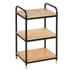 Regal Loft aus Bambus mit 3 Etagen Badezimmerregal Wohnregal*Wenko Sale