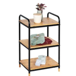 Regal Loft aus Bambus mit 3 Etagen Badezimmerregal Wohnregal*Wenko Sale