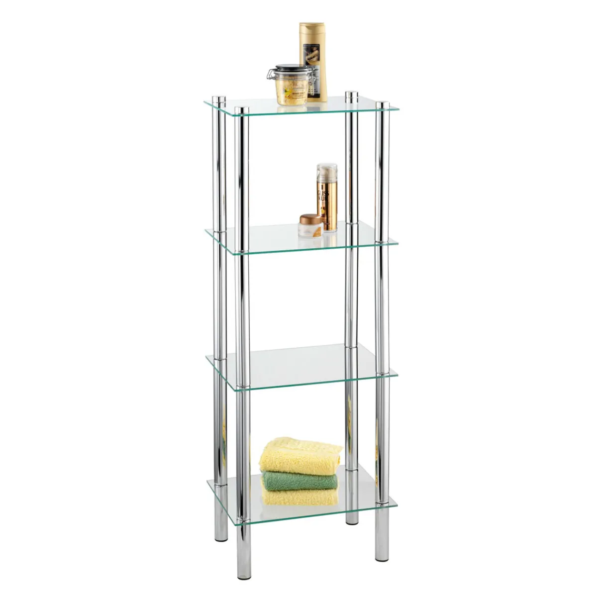 Regal Yago viereckig mit 4 Glasablagen^Wenko Online