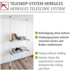 Regalboden Herkules 73-120 cm*Wenko Hot