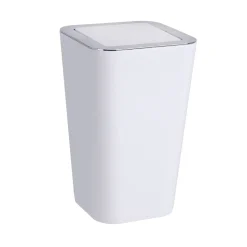 Wenko Schwingdeckeleimer Candy White 2er Set je 6 L