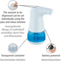 Sensor Desinfektionsmittelspender Diala 360 ml berührungsloser Desinfektionsspender^Wenko Discount
