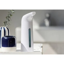 Wenko Sensor Desinfektionsmittel- und Seifenspender Larino automatischer Infrarot Seifen-Dosierer und Desinfektionsspender Füllmenge 400 ml