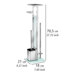 Stand WC-Garnitur Debar mit Ablage Edelstahl rostfrei*Wenko New