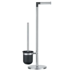 Stand WC-Garnitur Parus Edelstahl glänzend 2in1 Kombination aus glänzendem Edelstahl^Wenko Best