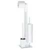Stand WC-Garnitur Rivalta Weiß integrierter Toilettenpapierhalter und WC-Bürstenhalter^Wenko Sale