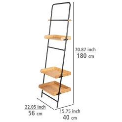Standregal Loft Wohnregal Badezimmerregal aus Bambus^Wenko Clearance