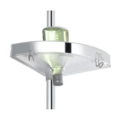 Teleskop Duschecke Premium glänzend mit 3 Ablagen und Spiegel^Wenko New