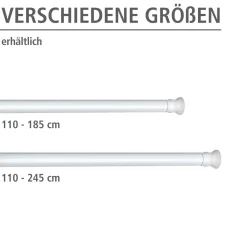 Teleskop Duschstange extra stark Weiß 110 - 245 cm^Wenko Clearance