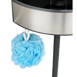 Wenko Teleskop-Duschecke Premium Big Black Edelstahl rostfrei