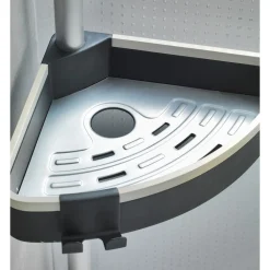 Teleskop-Duschecke Wave mit 3 Ablagen und Spiegel*Wenko Online