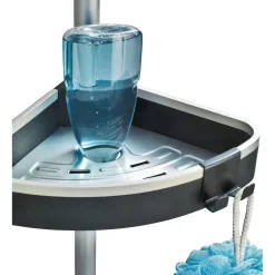 Teleskop-Duschecke Wave mit 3 Ablagen und Spiegel*Wenko Online