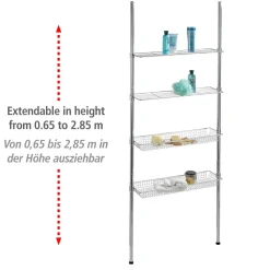 Teleskopregal Ellera mit 2 Ablagen und 2 Körben^Wenko Discount