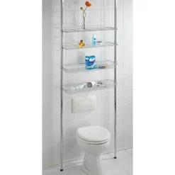 Teleskopregal Ellera mit 2 Ablagen und 2 Körben^Wenko Discount