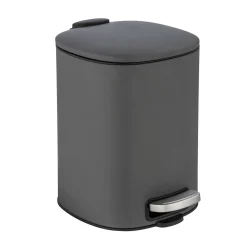 Wenko Treteimer Alassio Grau 5 L Easy-Close Absenkautomtik