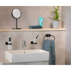 Turbo-Loc Edelstahl Zahnputzbecherhalter Uno Orea Black Matt Zahnbürstenhalter Befestigen ohne bohren*Wenko