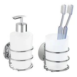 Turbo-Loc Seifenspender und Zahnputzbecher Befestigen ohne bohren^Wenko Sale