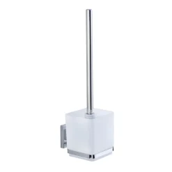 Wenko VacuumLoc WC-Set Quadro 2-teilig Edelstahl WC-Garnitur und Toilettenpapierhalter rostfrei