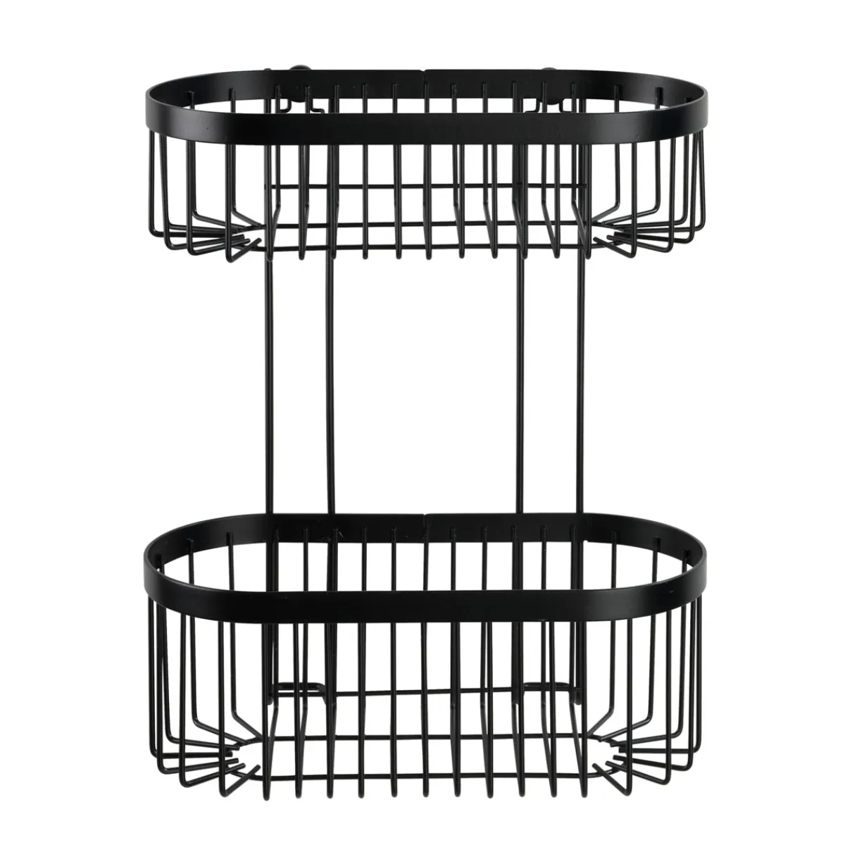 Wenko Wandregal 2 Etagen Classic Plus Black mit Vacuum-Loc Adapter Befestigen ohne bohren