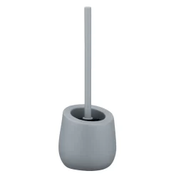 Wenko WC-Garnitur Badi Grau Keramik WC-Bürstenhalter