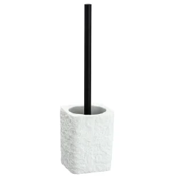 Wenko WC-Garnitur Villata Weiß WC-Bürstenhalter
