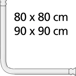 Wenko Winkelstange Universal extra stark Chrom variabel 25 mm