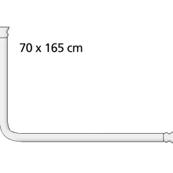 Wenko Winkelstange Universal Weiß 20 mm